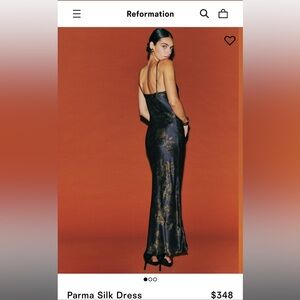 Reformation Parma Silk Night Garden dress / size small / never worn with tags